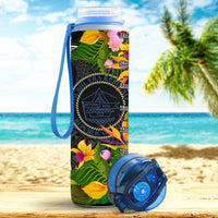 Palau Custom Personalised Hydro Tracking Bottle - Seal Spiral Polynesian Patterns - Polynesian Pride