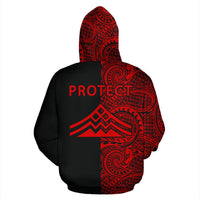 Hawaii Mauna Kea Polynesian Hoodie The Half Red - Polynesian Pride