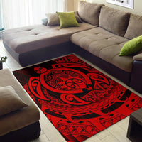 Hawaii Polynesian Turtle Rug - Red - Polynesian Pride