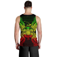 Hawaii Turtle Polynesian Men Tank Top Map Reggae - Polynesian Pride