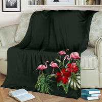 Pink Flamingos Premium Blanket - Polynesian Pride