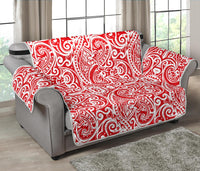 Tonga Chair Sofa Protector - Red Color Patterns - Polynesian Pride