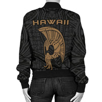 Warrior Helmet Women's Bomber Jacket - Polynesian Pride