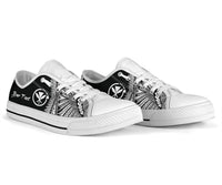 Hawaii Polynesian Custom Personalised Low Top Shoe - Hawaii Pride White Version - Polynesian Pride