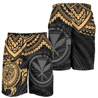 Polynesian Hawaii Short (Men) - Gold Turtle - Polynesian Pride