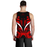 Polynesian Tattoo Men Tank Top Hibiscus Red K9 - Polynesian Pride