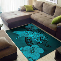 Hawaii Polynesia Whale Hibiscus - Turquoise - Polynesian Pride