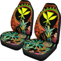 Polynesian Hawaii Car Seat Covers - Pineapple Hibiscus - Polynesian Pride