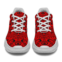 Polynesian Culture Red Chunky Sneakers - Polynesian Pride