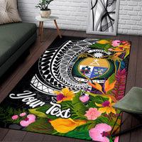 Nauru Area Rug - Custom Personalised Seal Spiral Polynesian Patterns - Polynesian Pride