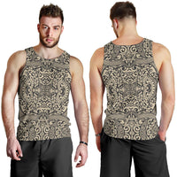 Polynesian Men's Tank Top Royal White - Polynesian Pride