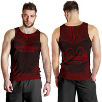 Marquesas Islands Men's Tank Top - Polynesian Chief Red Version - Polynesian Pride