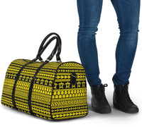 Polynesian Tattoo Tribal Yellow Hawaii Travel Bag - Polynesian Pride