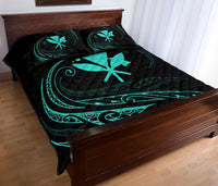 Kanaka Quilt Bed Set - Turquoise - Frida Style - Polynesian Pride