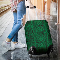 Polynesian Symmetry Green Luggage Covers - Polynesian Pride