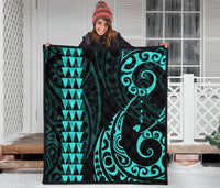 Hawaii Kakau Green Polynesian Premium Quilt - Polynesian Pride