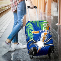 Marshall Islands Rugby Luggage Covers Coconut Leaves - Polynesian Pride