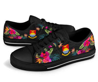 Kiribati Low Top Shoe - Hibiscus Polynesian Pattern - Polynesian Pride
