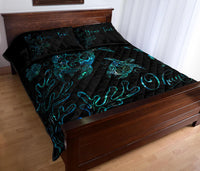 Personalized - Hawaii Turtle Ohana Paua Shell Quilt Bed Set - Polynesian Pride