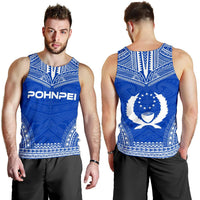 Pohnpei Men's Tank Top - Polynesian Chief Flag Version - Polynesian Pride