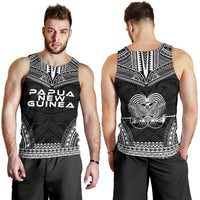 Papua New Guinea Men's Tank Top - Polynesian Chief Black Version - Polynesian Pride