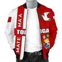 Tonga Rugby Men Bomber Jacket Mate Ma'a - Polynesian Pride