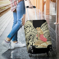 Hawaii Polynesian Hula Girl Wearing Plumeria Luggage Covers - Polynesian Pride