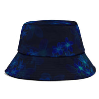 Tokelau Polynesian Bucket Hat - Blue Turtle Hibiscus - Polynesian Pride