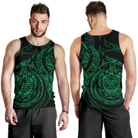Polynesian Hawaii Men's Tank Top - Green Turtle Tribal - Polynesian Pride