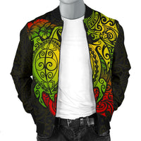 Polynesian Hawaii Bomber Jacket (Men) - Polynesian Turtle - Polynesian Pride