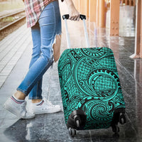Polynesian Maori Lauhala Turquoise Luggage Covers - Polynesian Pride