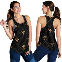 Kanaka Maoli Women's Racerback Tank Regal AH Racerback Tank Top Gold - Polynesian Pride