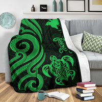 Papua New Guinea Premium Blanket - Green Tentacle Turtle - Polynesian Pride