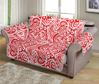 Tonga Chair Sofa Protector - Red Color Patterns - Polynesian Pride