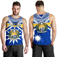 Nauru Rugby Men Tank Top Symbol Star Polynesian - Polynesian Pride