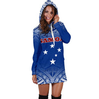 Samoa Women's Hoodie Dress - Polynesian Fog - Polynesian Pride