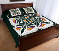 Hawaiian Quilt Paradise Flowers Quilt Bed Set - AH - Polynesian Pride