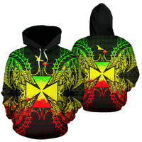 Wallis nd Futuna Polynesian ll Over Hoodie Map Reggae Unisex Reggae - Polynesian Pride