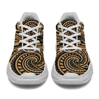 Polynesian Maori Lauhala Gold Chunky Sneakers - Polynesian Pride