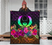 Pohnpei Premium Quilt - Summer Hibiscus - Polynesian Pride