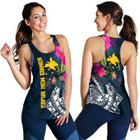 Papua New Guinea Women's Racerback Tank - Summer Vibes - Polynesian Pride