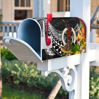 Vanuatu Mailbox Cover - Custom Personalised Tropical Flowers Style - Polynesian Pride
