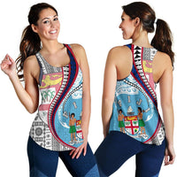 Fiji Women's Racerback Tank Kanaloa Tatau Gen Fj - Polynesian Pride