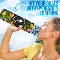 Chuuk State Custom Personalised Hydro Tracking Bottle - Seal Spiral Polynesian Patterns - Polynesian Pride