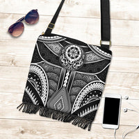 Polynesian Crossbody Boho Handbag - Patterns Poly Unique One Style One Size Black - Polynesian Pride
