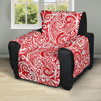 Tonga Chair Sofa Protector - Red Color Patterns - Polynesian Pride