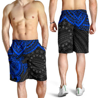 Cook Islands Polynesian Shorts (Men) - Blue Turtle - Polynesian Pride