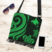 Papua New Guinea Boho Handbag - Green Tentacle Turtle - Polynesian Pride