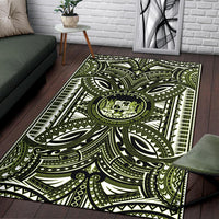 Hawaii Area Rugs - Polynesian Tattoo & Hawaii Coat of Arm - Polynesian Pride