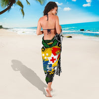 Tonga Sarong - Turtle Plumeria Banana Leaf - Polynesian Pride
